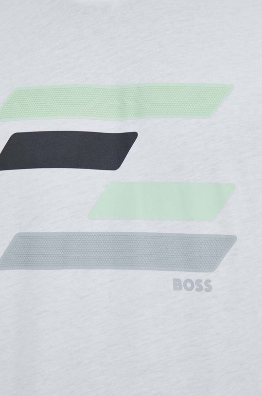 BOSS Green t-shirt bawełniany biały 50513005