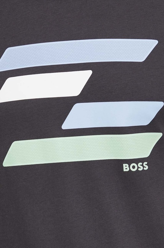 BOSS Green t-shirt bawełniany szary 50513005