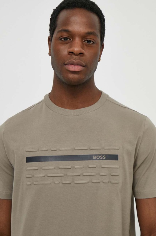 BOSS Green t-shirt beżowy 50513010