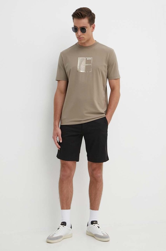 BOSS Green t-shirt 50513172 zielony SS24