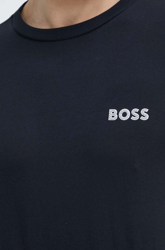 BOSS Green tricou din bumbac bleumarin 50515620