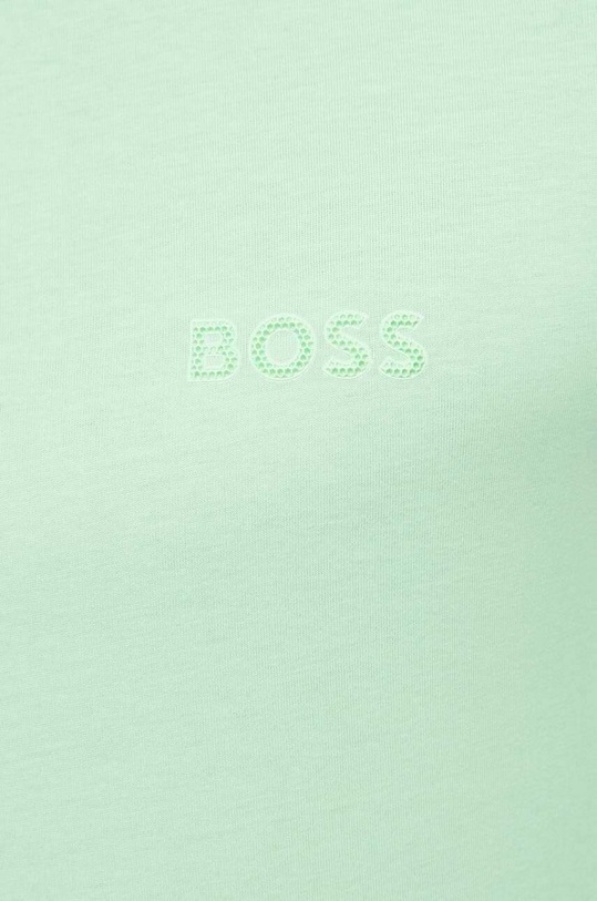 Bavlněné tričko Boss Green zelená 50515620