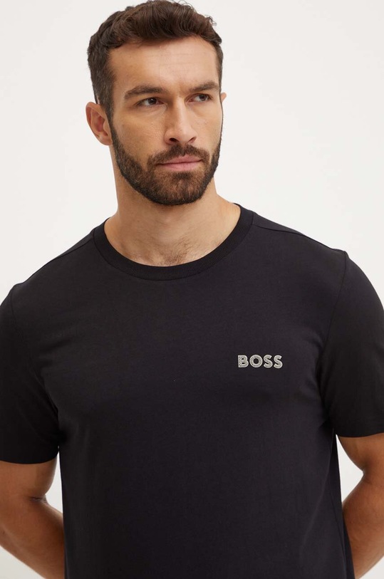 Odzież BOSS Green t-shirt bawełniany 50515620 czarny