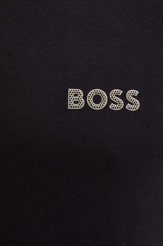 BOSS Green t-shirt bawełniany czarny 50515620