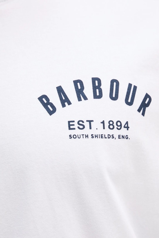 Pamučna majica Barbour MTS0502 bijela
