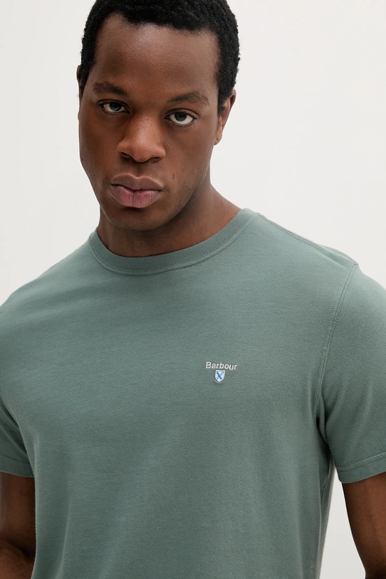 Barbour tricou din bumbac verde MTS0670