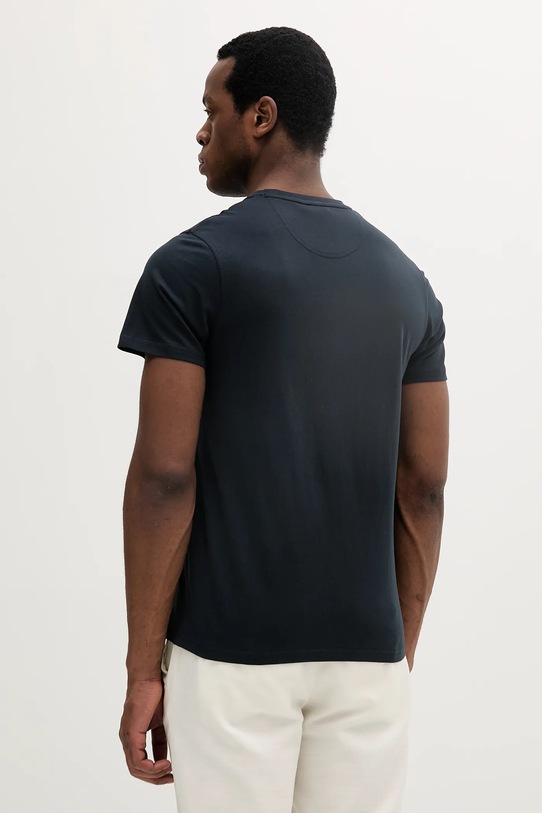 Barbour t-shirt bawełniany MTS1265 granatowy SS25