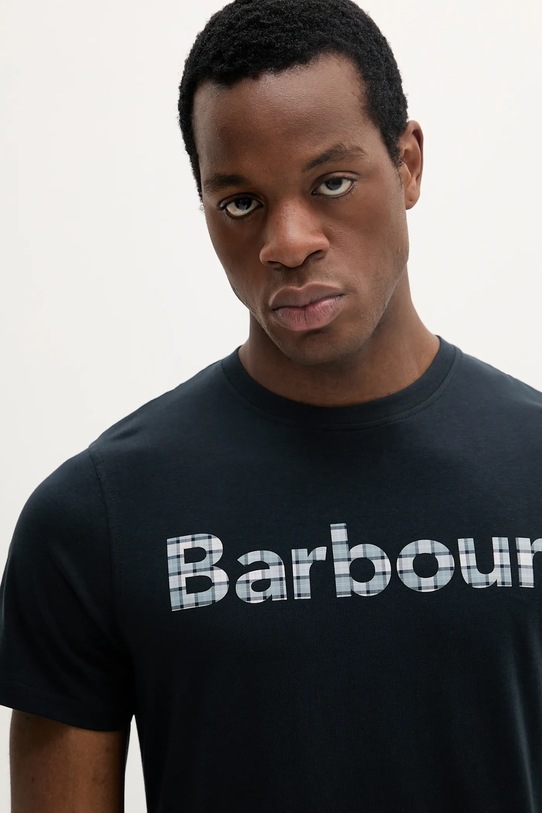 Odzież Barbour t-shirt bawełniany MTS1265 granatowy