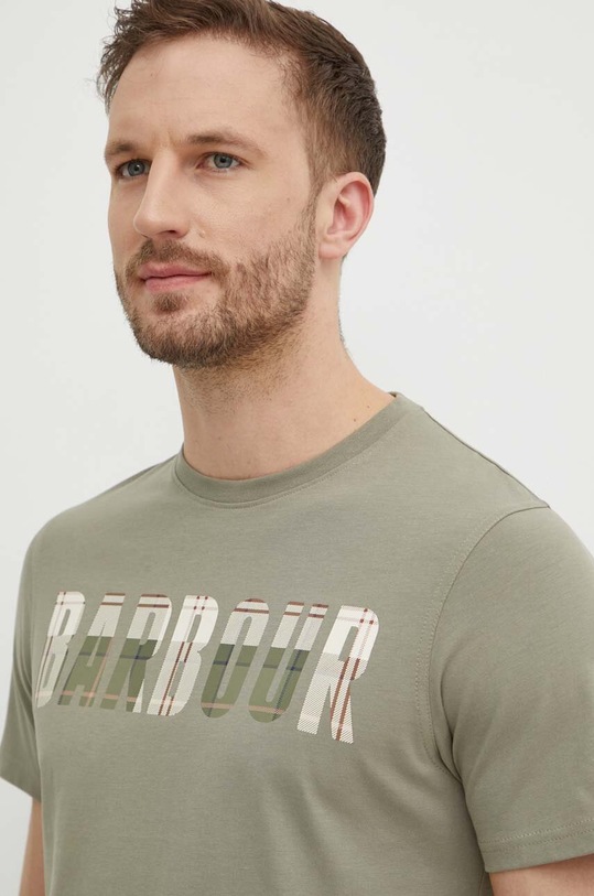 Barbour tricou din bumbac verde MTS1275