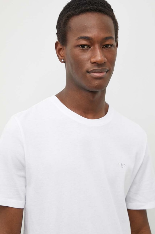 Pamučna majica IRO bez uzorka bijela MF19ANGELOW