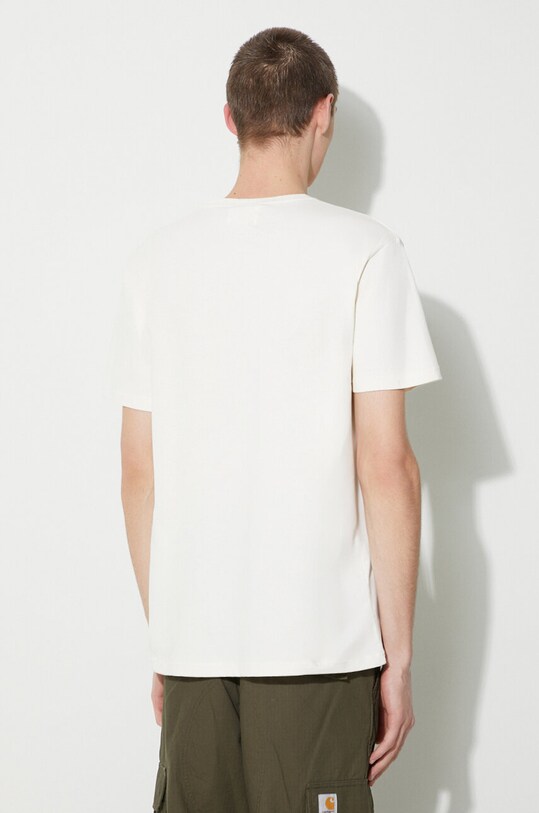 Одежда Хлопковая футболка Wood Wood Ace AA Logo 10285709.2222 бежевый