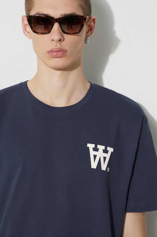 Wood Wood cotton t-shirt Ace AA Logo Planet friendly navy 10285709.2222