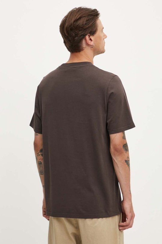 Îmbrăcăminte Wood Wood tricou din bumbac Bobby Double Logo 12345701.2512 maro