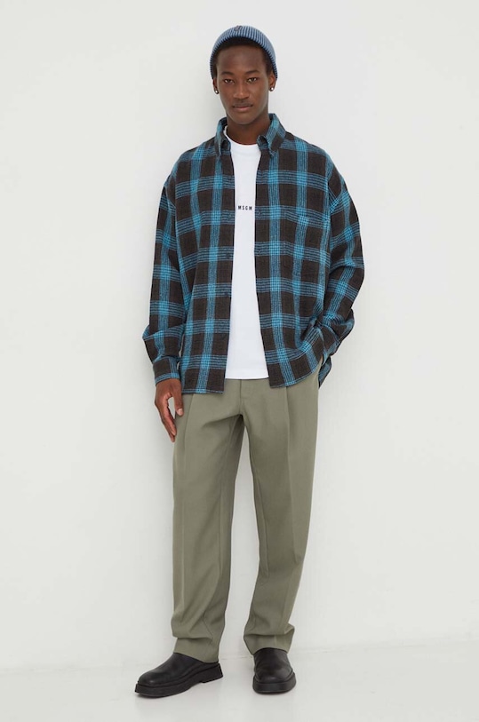 Bavlnené tričko MSGM 2000MM500.200002 biela AA00