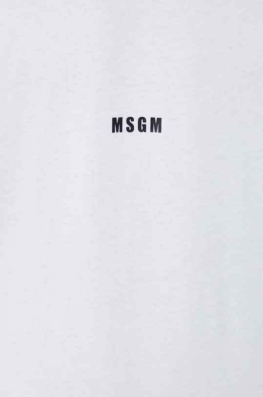Bavlnené tričko MSGM 2000MM500.200002 biela