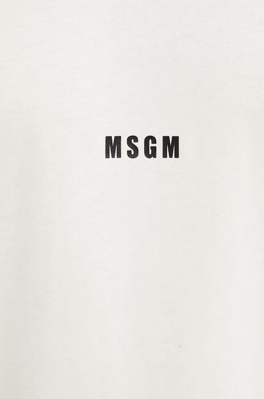 MSGM t-shirt bawełniany 2000MM500.200002 beżowy