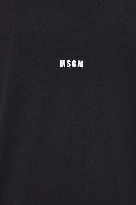MSGM t-shirt bawełniany 2000MM500.200002 czarny