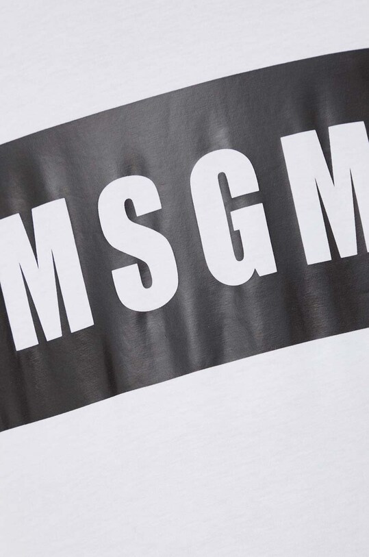 Бавовняна футболка MSGM 2000MM520.200002 білий