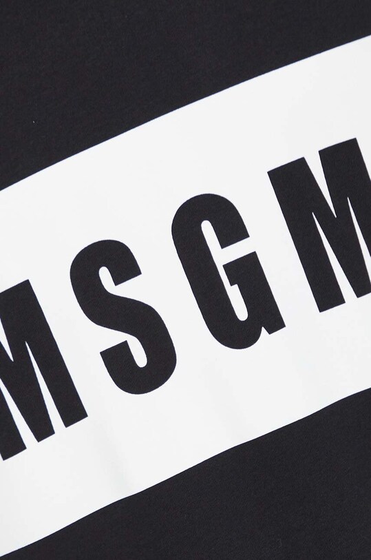 Бавовняна футболка MSGM 2000MM520.200002 чорний