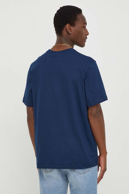 Odzież MSGM t-shirt bawełniany 3640MM500.247002 granatowy