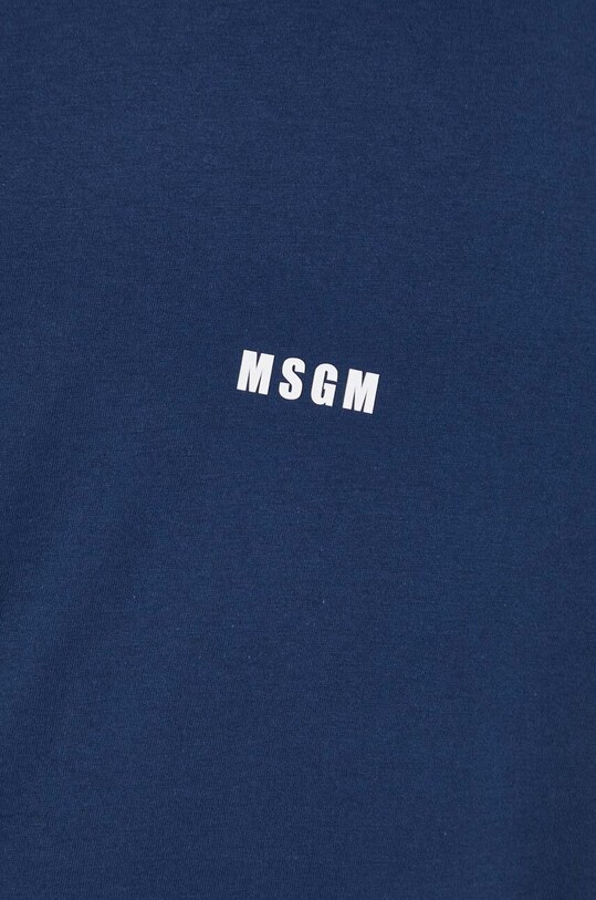Бавовняна футболка MSGM 3640MM500.247002 темно-синій