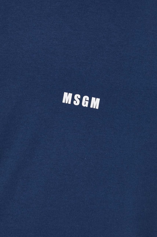 MSGM t-shirt bawełniany 3640MM500.247002 granatowy