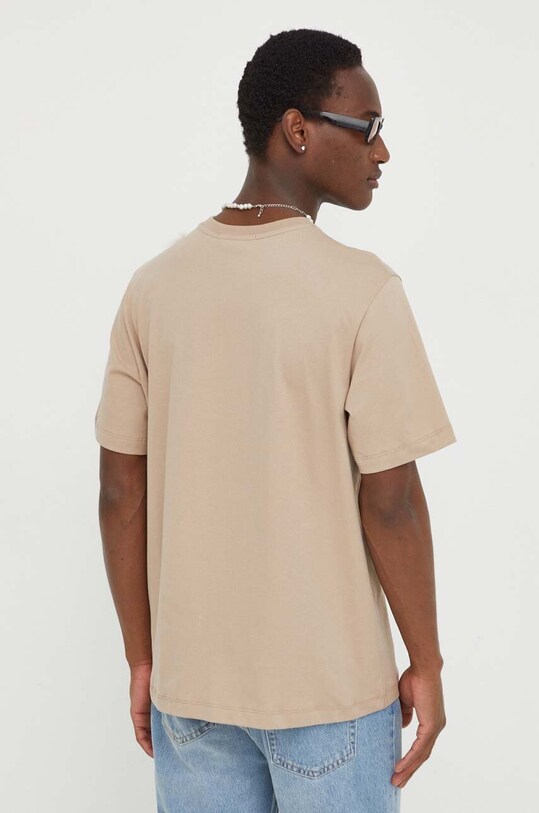 Odzież MSGM t-shirt bawełniany 3640MM500.247002 beżowy