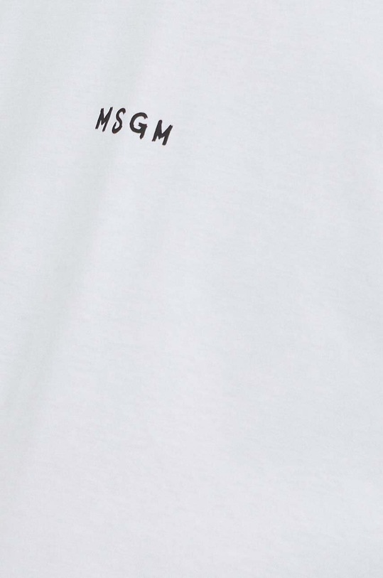 MSGM t-shirt bawełniany 3640MM550.247002 biały