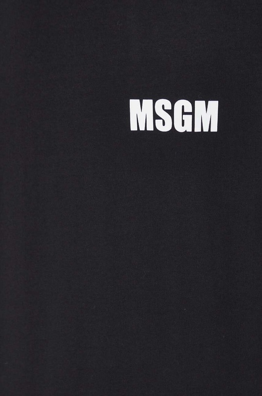 MSGM t-shirt bawełniany 3640MM130.247002 czarny
