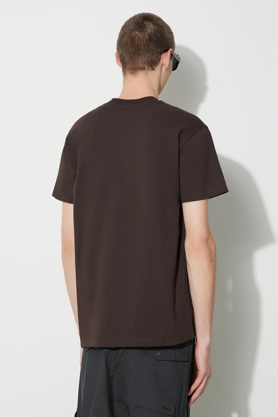 Abbigliamento Carhartt WIP t-shirt in cotone S/S American Script T-Shirt I029956.47XX marrone