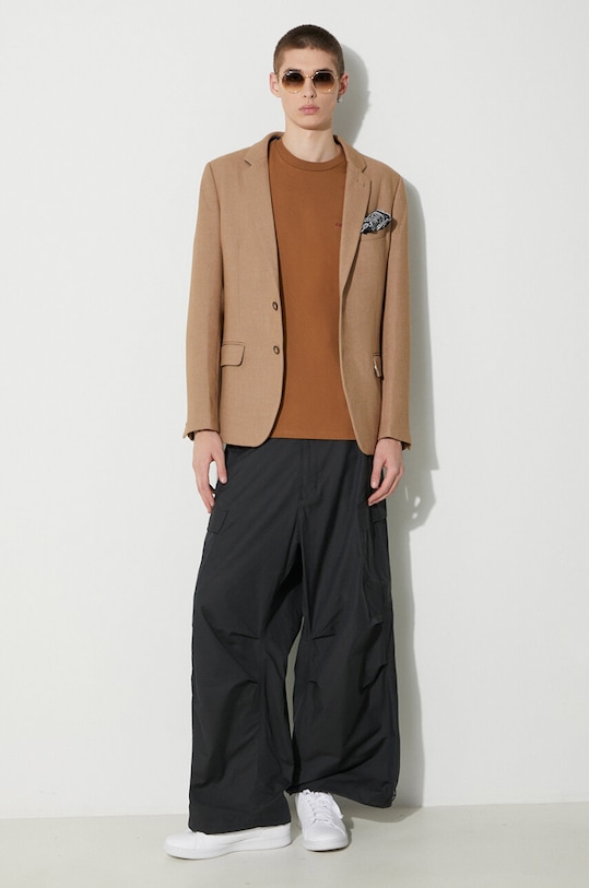 Памучна тениска Carhartt WIP S/S American Script T-Shirt I029956.HZXX кафяв SS24