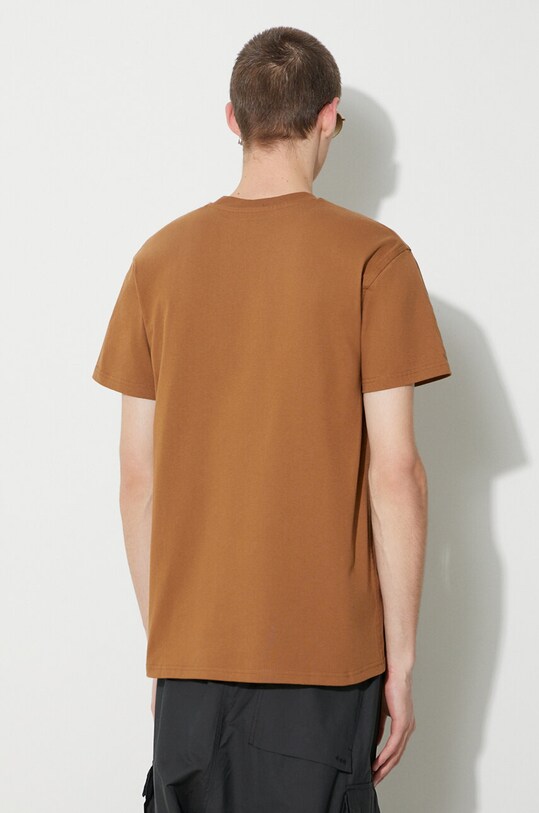 Abbigliamento Carhartt WIP t-shirt in cotone S/S American Script T-Shirt I029956.HZXX marrone
