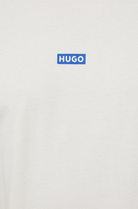 Памучна тениска Hugo Blue бежов 50509776