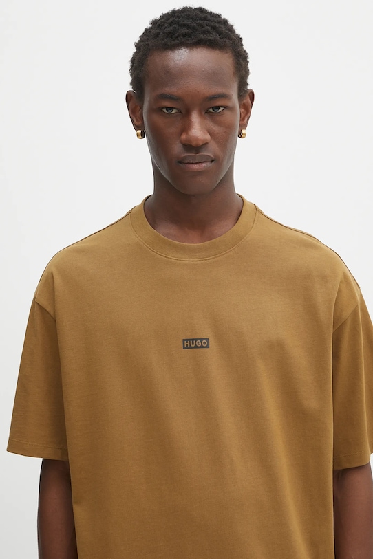 Bavlněné tričko Hugo Blue zelená 50509776