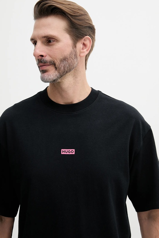 HUGO Blue tricou din bumbac Nalono negru 50509776