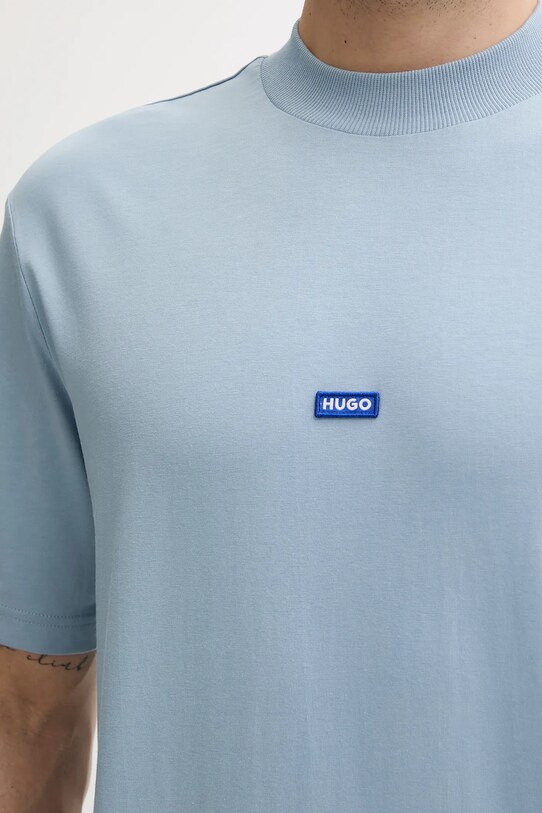 Hugo Blue t-shirt bawełniany niebieski 50509991