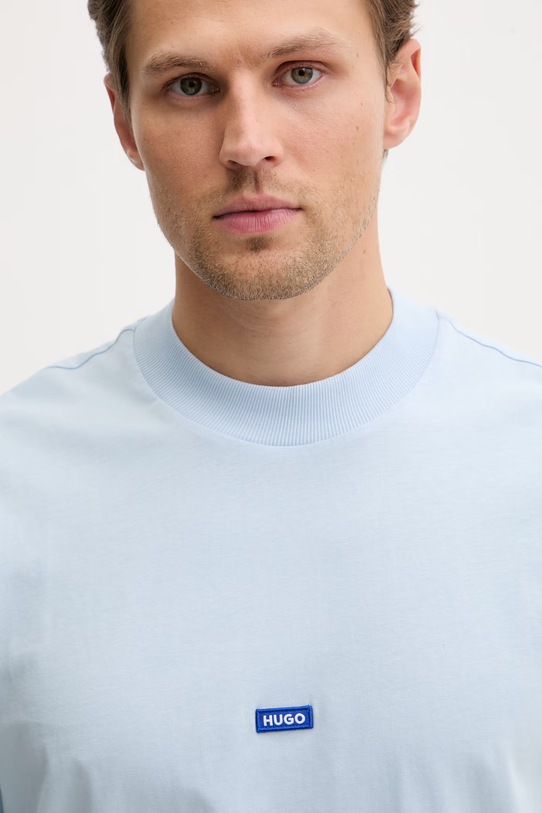 HUGO Blue T-shirt da uomo in cotone Nieros blu 50509991