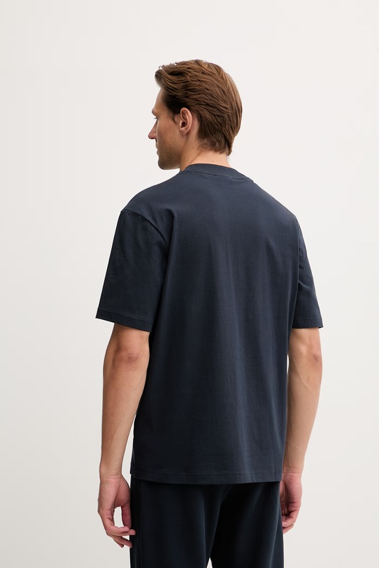 Abbigliamento HUGO Blue t-shirt da uomo in cotone Nieros 50509991 blu navy