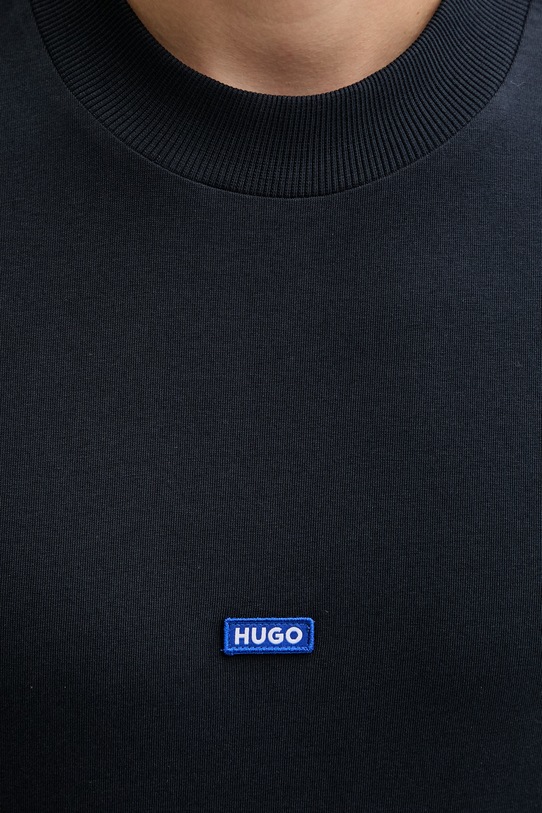 HUGO Blue t-shirt da uomo in cotone Nieros 50509991 blu navy