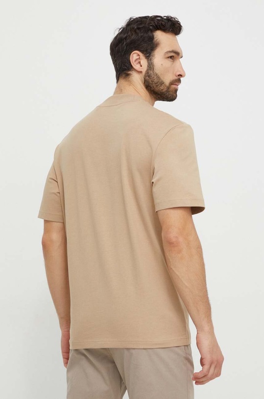 Hugo Blue t-shirt bawełniany Nieros 50509991 beżowy AA00