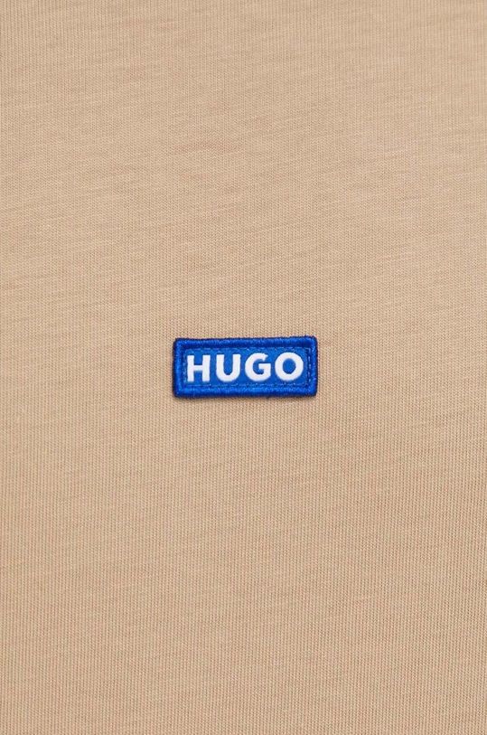 Hugo Blue t-shirt bawełniany Nieros beżowy 50509991