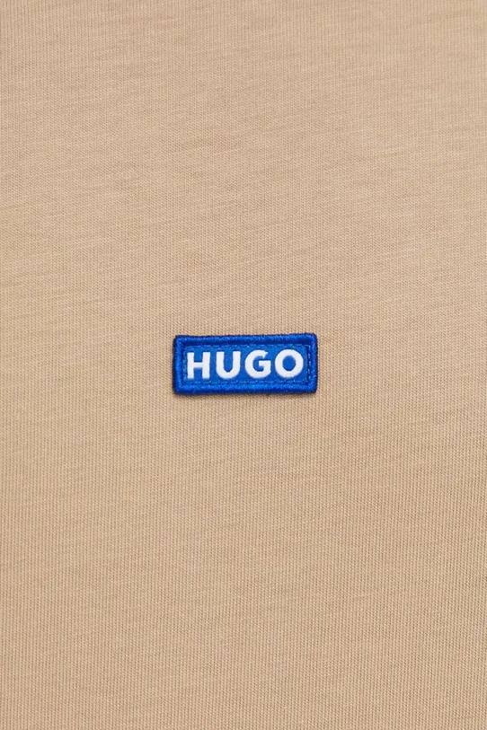 HUGO Blue t-shirt bawełniany beżowy 50509991