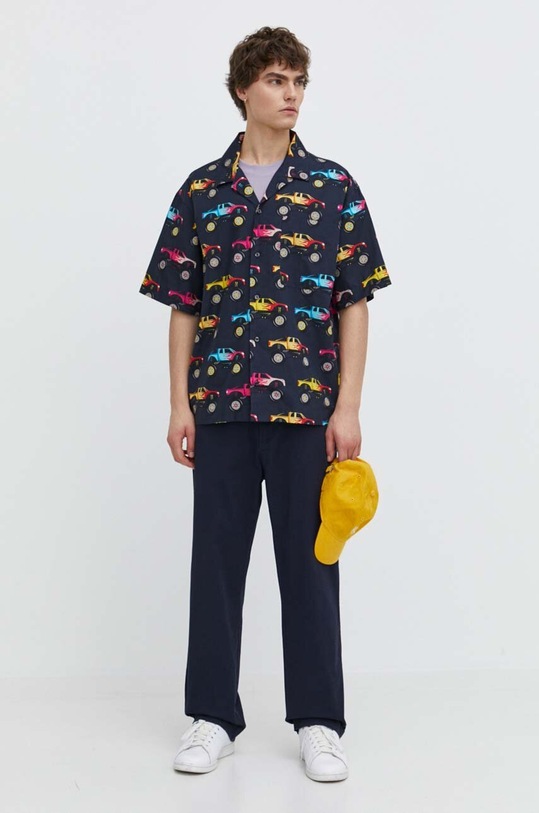 HUGO Blue t-shirt bawełniany 50513189 fioletowy SS24