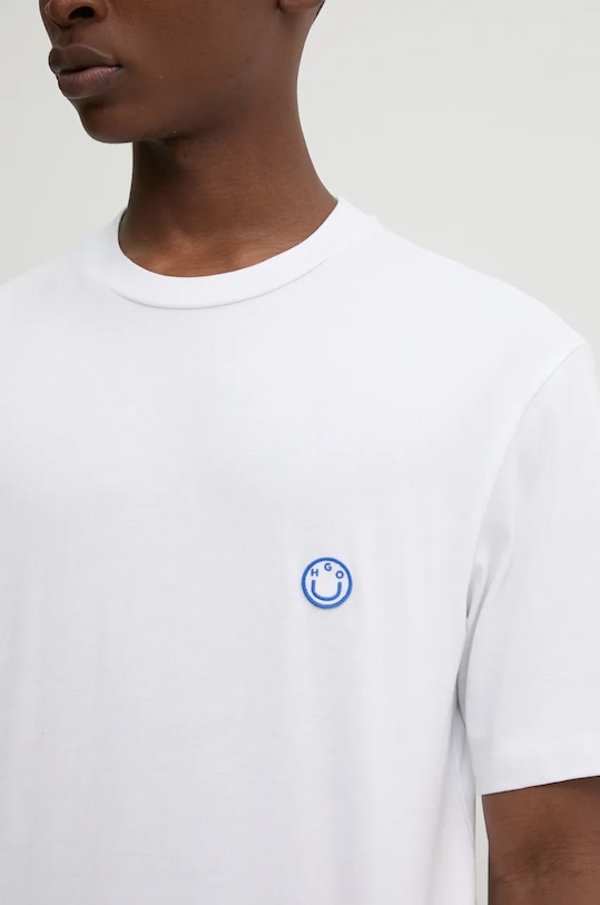 Hugo Blue tricou din bumbac 50519984 alb