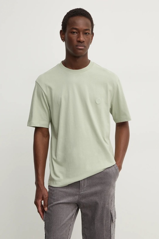 Hugo Blue T-shirt in cotone verde 50519984
