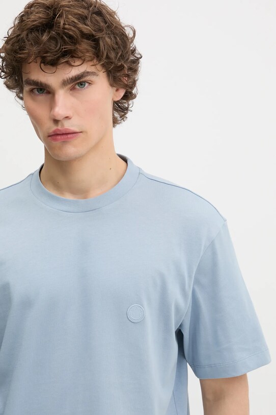 Hugo Blue t-shirt bawełniany niebieski 50519984