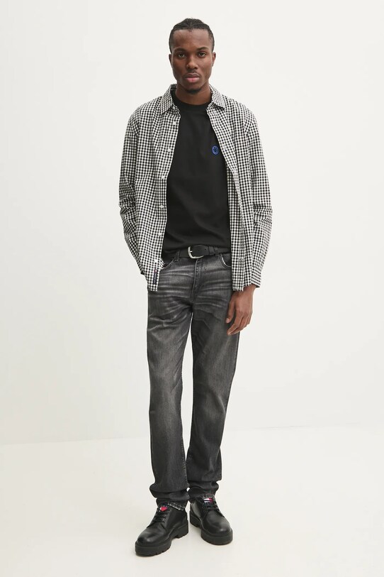 HUGO Blue t-shirt bawełniany 50519984 czarny SS25