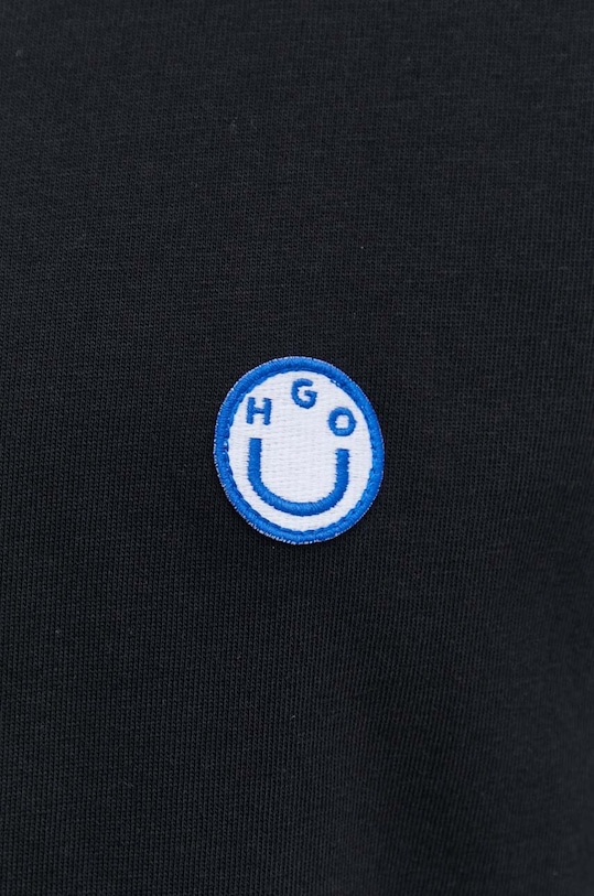 Бавовняна футболка Hugo Blue 50519984 чорний