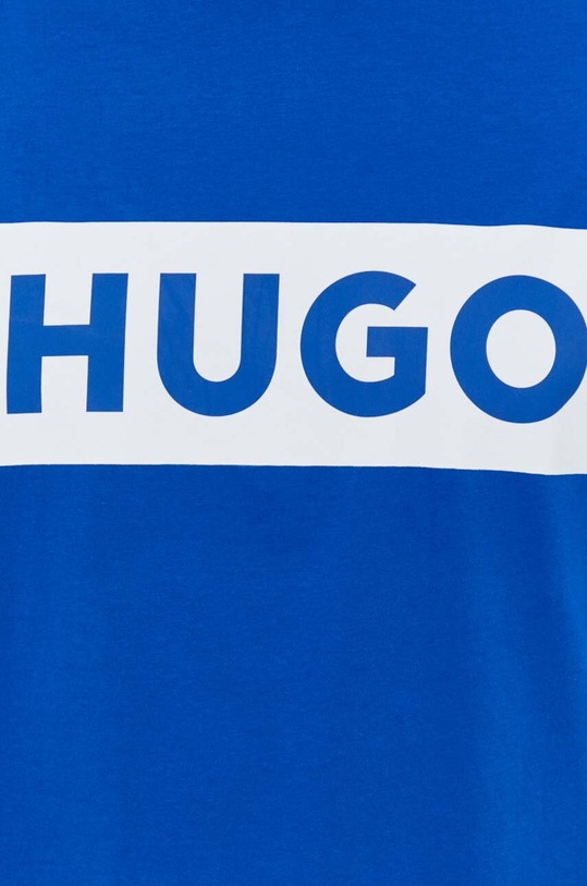 Bombažna kratka majica Hugo Blue 50522376 modra