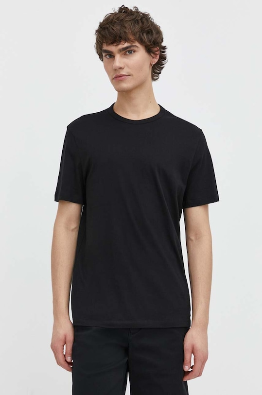 Бавовняна футболка Hugo Blue 3-pack 50522382 чорний SS25